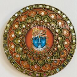 Handcrafted Srinathji painting in traditional Indian art style